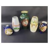 Group of vintage porcelain vases