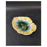 Antique Etruscan Majolica begonia dish
