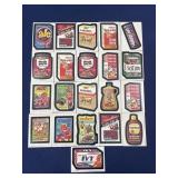 Lot of 1980 Topps Wacky Pack stickers 150/198
