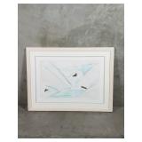 Signed abstract artwork