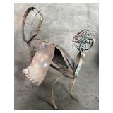 Industrial metal sculpture