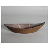 Vintage bronze boat ashtray