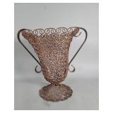 Decorative wire urn vase