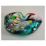 Vintage Hand blown glass Tutti Frutti style