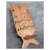 African hand carved birthing chair