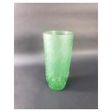 Art Deco style pressed art glass vase