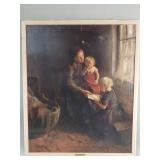 Antique Jacob Simon Hendrik Kever signed oil on