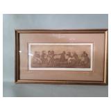 Jeanne Down "Tug of War" etching