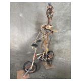 Bernard Hans anthropomorphic scrap metal sculpture