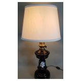 Ceramic hand painted table lamp