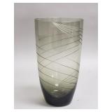 Signed Mid-century art glass vase