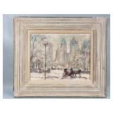 Vintage KC Baker signed oil on canvas painting