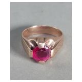 10k gold and ruby ring