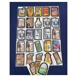 Lot of 28 - 1979 Topps Wacky Pack sticker cards