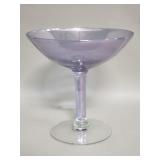 Vintage oversized hand blown martini glass
