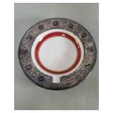 Gorham electroplate and porcelain ashtray