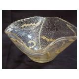Murano-style art glass bowl