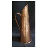 Bo-Svensk Swedish hammered copper pitcher