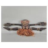 Traditional hand carved wood fertility figure