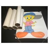 Animation character artwork ink on paper drawings