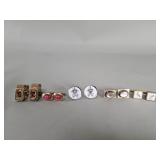 Six pairs of vintage cufflinks