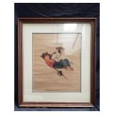 Artist proof Norman Rockwell under glass