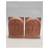 Pair of Art Deco style wood bookends