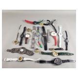 Group of quartz wristwatches