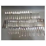 Russian Soviet era silver plate flatware