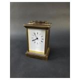 Tiffany & Co. brass quartz carriage clock