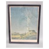 Vintage Maxfield Parrish "White Birch" print