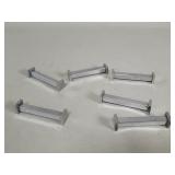 Mid-century minimalist style chrome knife rests