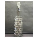 Mid-century acrylic stacked block lamp