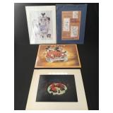 4 vintage Walt Disney prints