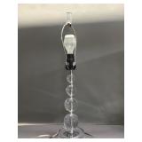 Pair of vintage acrylic stacked ball lamp