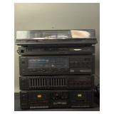 Vintage Technics components stereo system
