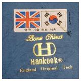 Hankook bone china 12-piece tea set in original