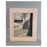 Rostislaw Racoff 1955 signed Mid-century oil on