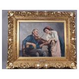 Antique Jules Zermati signed oil on canvas