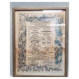Antique Royal Aquarium program and arrangements
