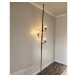 Mid century modern tension pole floor lamp