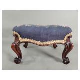 Antique French walnut and needle point work
