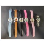 Disney wristwatches, some vintage