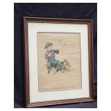 Artist proof Norman Rockwell under glass