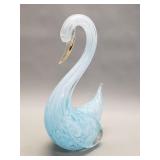 Vintage Murano style art glass swan figurine