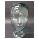 Vintage minimalist style glass mannequin head