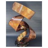 Shlomi Haziza modern copper tone acrylic spiral