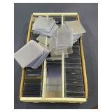 Large lot of 800+ sports card plastic top loaders