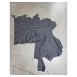 Black leather hide