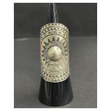 Sterling silver tribal-style ring